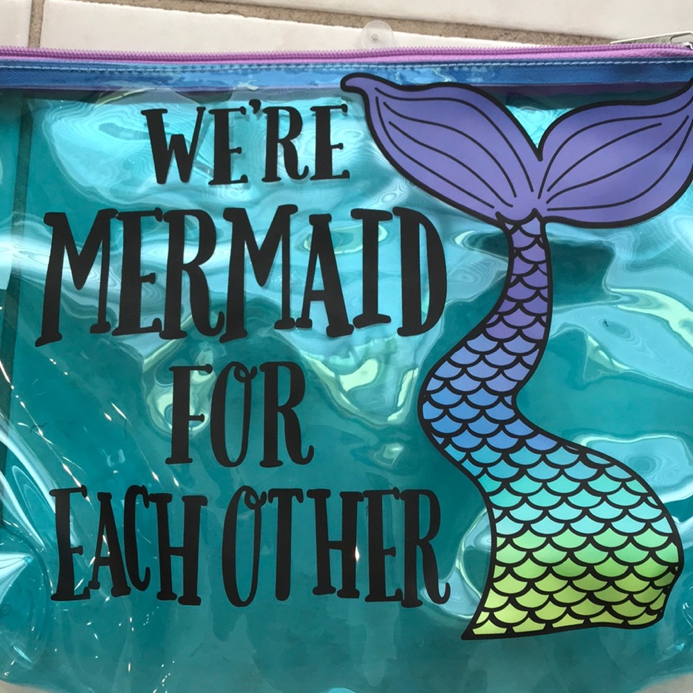NWT mermaid clear tote